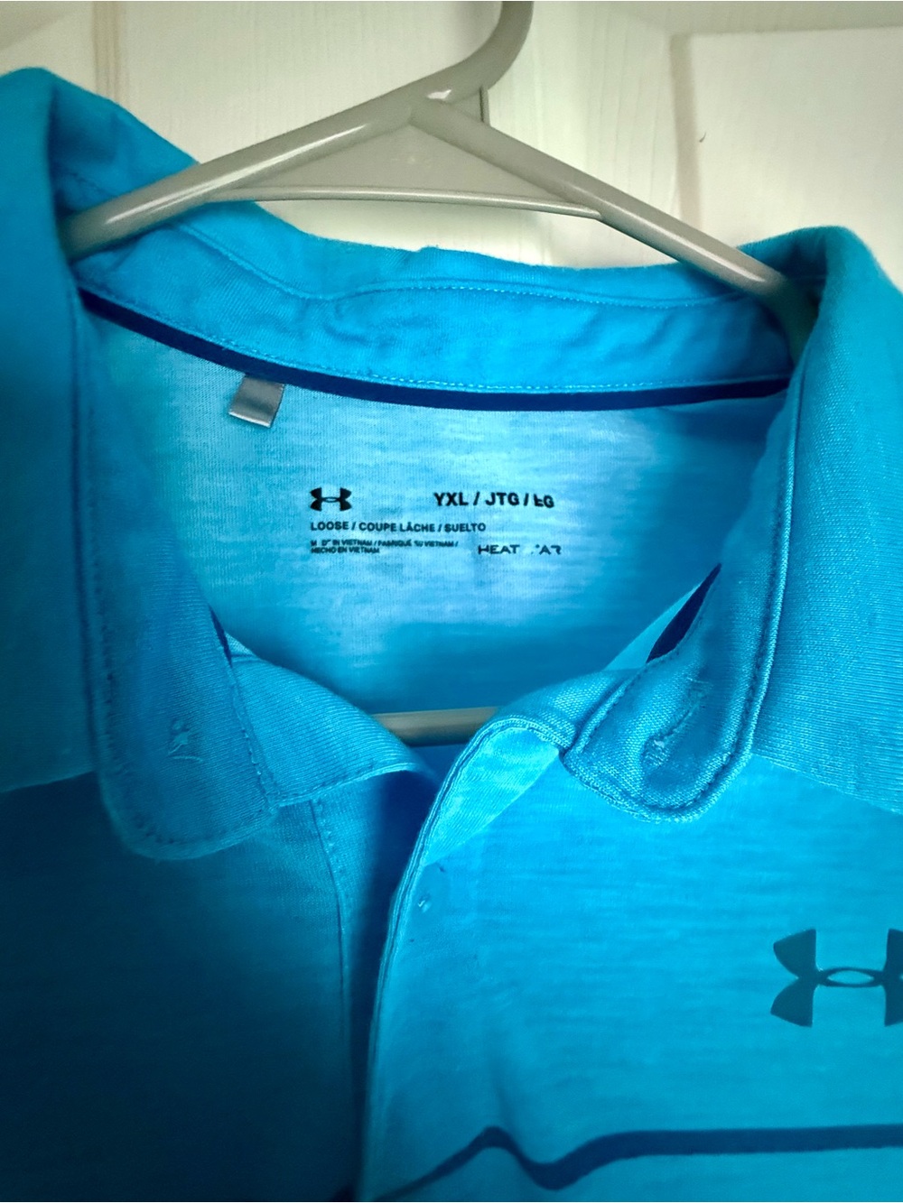 Under Armour Boys Turquoise Polo Shirt - HeatGear
